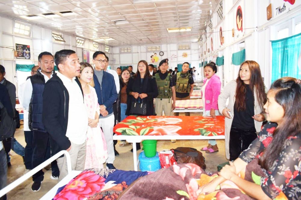 Minister P Bashang Chang paid visit to District Hospital, Tuensang on April 1.